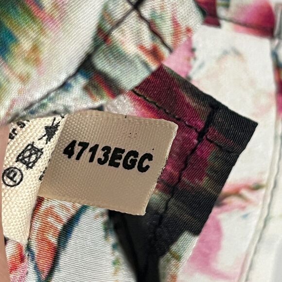 L'Agence 100% Silk Charmeuse Camisole Top Small Feminine Dark Floral Botanical - Picture 12 of 12